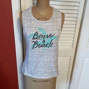 BARRE & BEACH | by simply workout light gray tank M